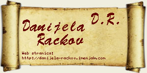 Danijela Rackov vizit kartica